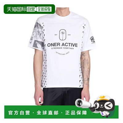 香港直邮MARINE SERRE 男士T恤 MTT093AUJER0003WH10 SS2026男装