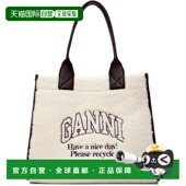 香港直邮GANNI XXL 甘尼 灰白色 1h可退 Shearling 女士 Faux 托