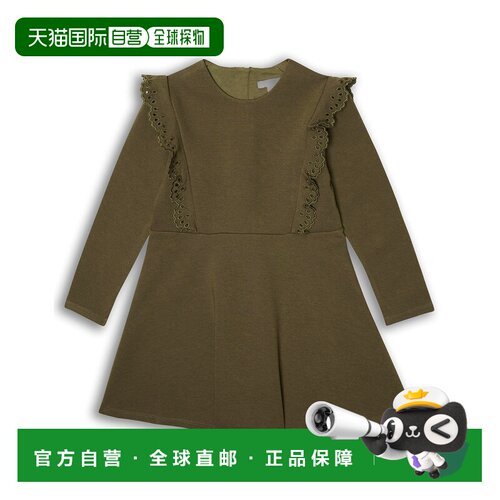 香港直邮Chloe 蔻依 女童 Party 连衣裙童装 green绿色 舒适时尚