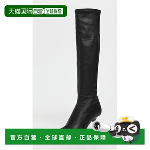 女士 1h可退 艾克妮 Studios 高筒皮质靴子长筒靴 香港直邮Acne