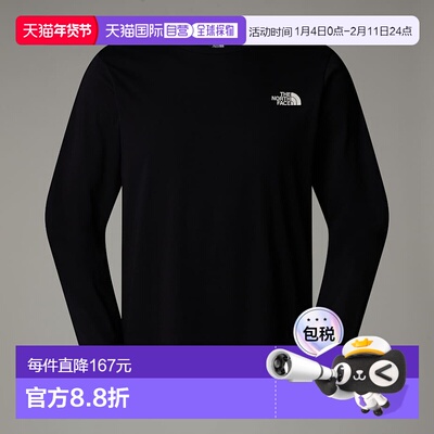 自营欧洲直邮北面 Topographic男士长袖T恤 THE NORTH FACE
