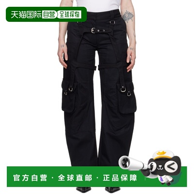 1h可退 香港直邮off-white 女士 黑色 Harness 长裤 OWCF019C99FA