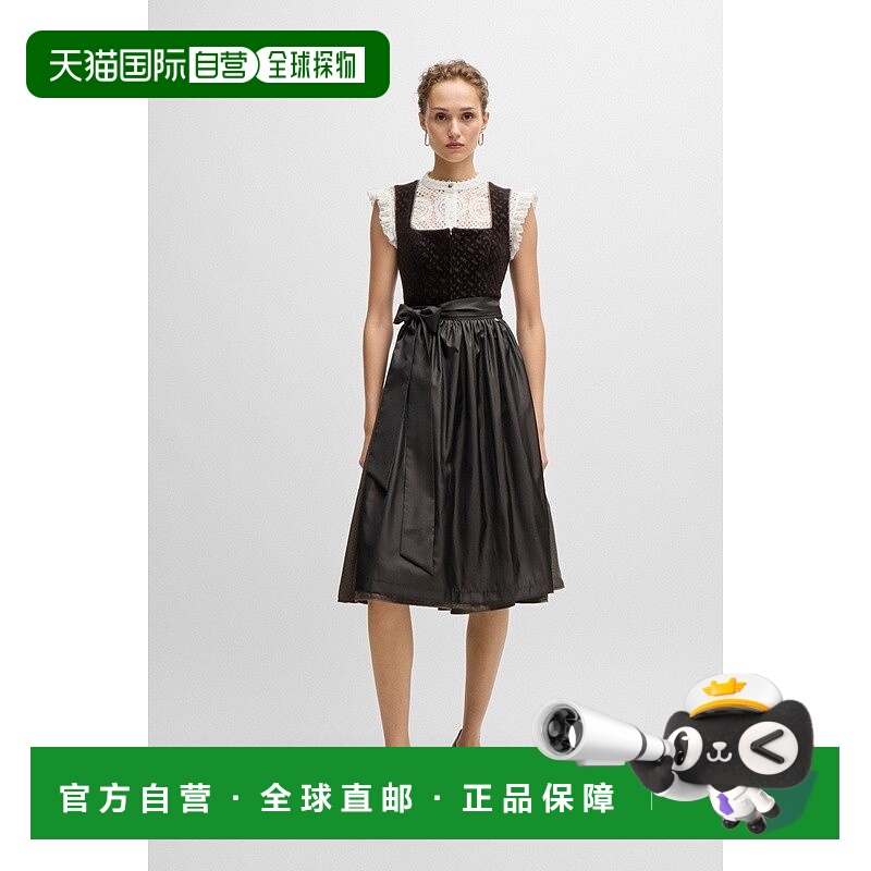 自营欧洲直邮HUGO BOSS雨果BOSS BLACK BOSS x Kinga Mathe 灰褐