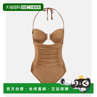 Curva 女士 褶皱挂脖泳衣 麦斯玛拉 香港直邮MaxMara