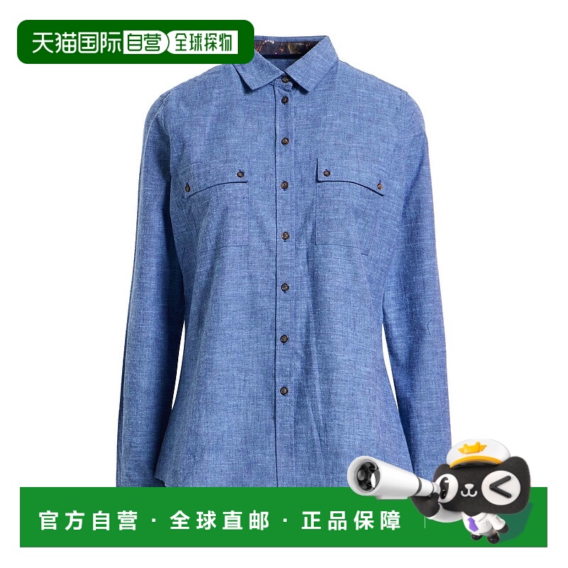 1h可退 香港直邮barbour 巴伯尔 女士 Blouses 纯色衬衫
