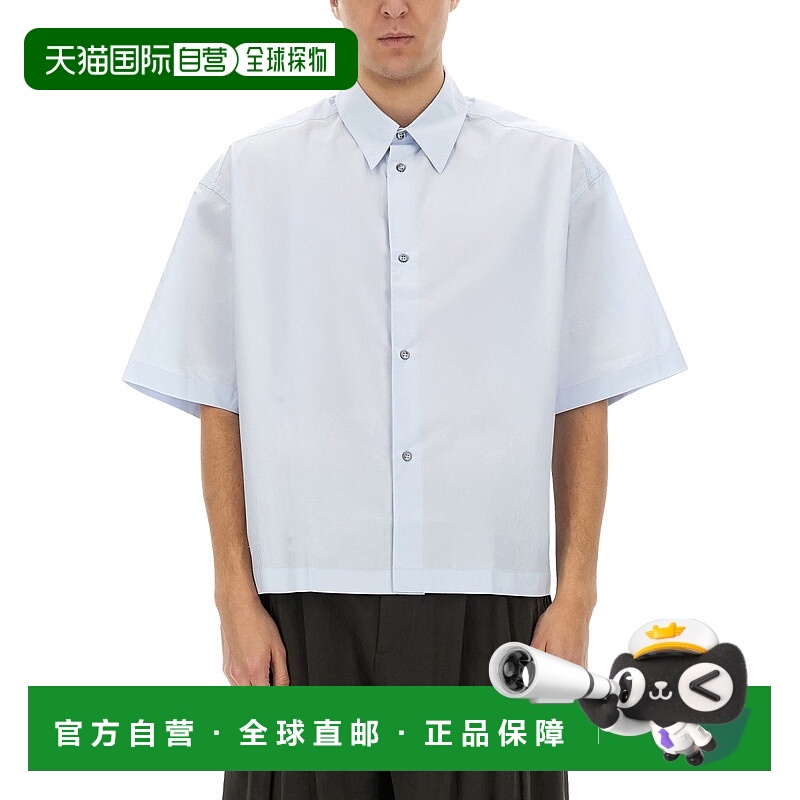 1h可退 欧洲直邮studio nicholson 男士 衬衫新款短袖