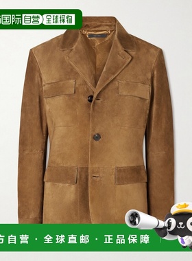 1h可退 香港直邮Tom Ford 汤姆 福特 男士 绒面革夹克 LJM020LMS0