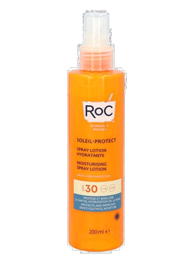 欧洲直邮ROC洛克 水润保湿防晒喷雾 SPF30乳液200 g正品