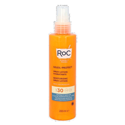 欧洲直邮ROC洛克 水润保湿防晒喷雾 SPF30乳液200 g正品