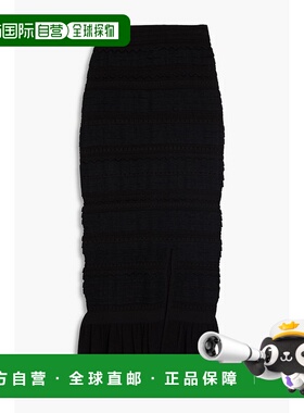 香港直邮Sandro 女士 钩花中长半身裙 SFPJU00826包臀裙针织裙