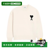 ami 男士 香港直邮Ami 1h可退 blanc Paris Pull rond AMI col