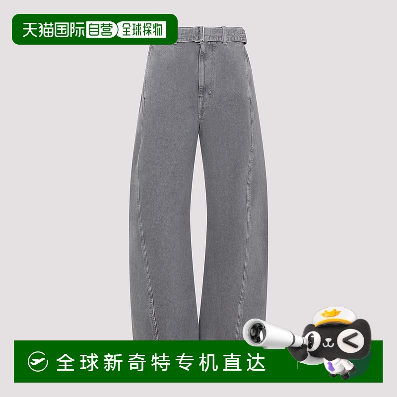 1h可退 香港直邮Lemaire 女士 扭曲束带牛仔裤 PA326LD1062