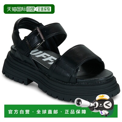欧洲直邮Buffalo鞋子女凉鞋黑色高跟罗马鞋SANDAL LENNOX