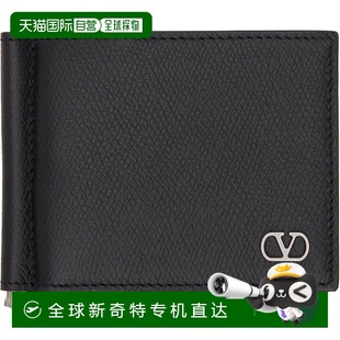 Signature 黑色 VLogo 钱包 华伦天奴 香港直邮Valentino 男士