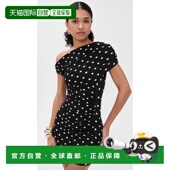 1h可退 波尔卡圆点垂褶针织迷你连衣 女士 香港直邮Self Portrait