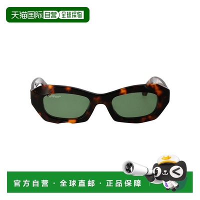 1h可退 香港直邮off-white 男士 玳瑁色 Venezia 太阳镜 OERI092F