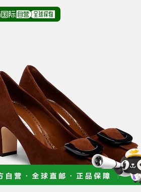 1h可退 香港直邮MANOLO BLAHNIK 莫罗 伯拉尼克 女士 Beti 70 绒