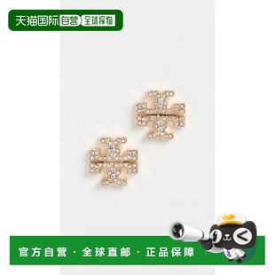 1h可退 香港直邮Tory Burch 托里 伯奇 女士 符号密镶耳钉