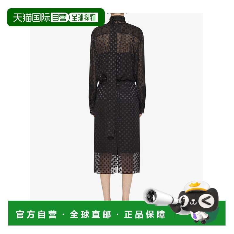 香港直邮Givenchy 波点镂空蝴蝶结衬衫 BW61B315NV