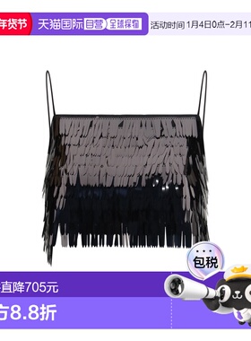 1h可退 香港直邮Self-Portrait 女士 珠片上衣 RS26165TBBLACK