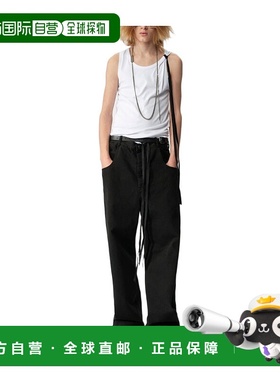 香港直邮Ann Demeulemeester 黑色直筒牛仔裤 B0010308FA038