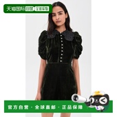 短袖 1h可退 天鹅绒迷你连衣裙 女士 Norabelle 香港直邮SEA 海洋