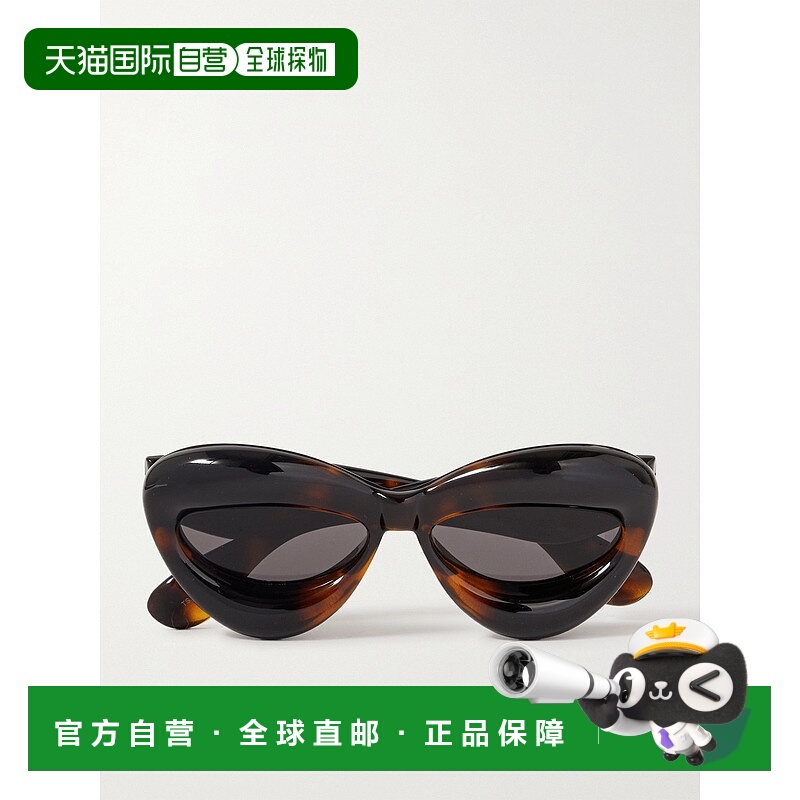 1h可退 香港直邮LOEWE 罗意威 女士 Inflated 板材猫眼太阳镜 LW4