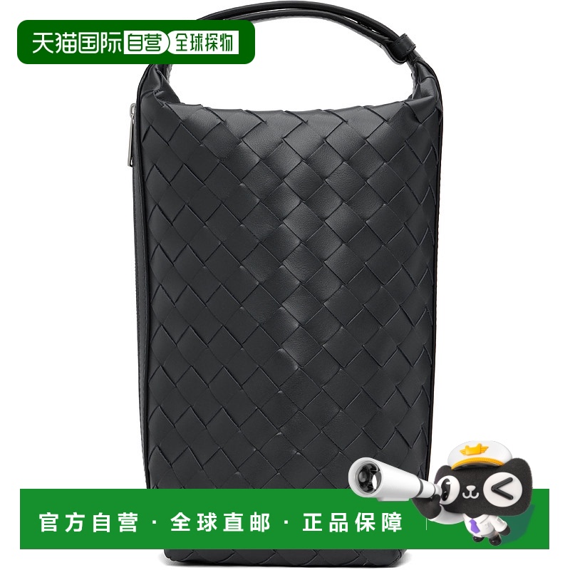 香港直邮Bottega Veneta 葆蝶家 男士 海军蓝 Intrecciato Vertic