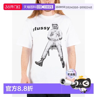 Stussy ASTRONAUT TEE 宇航员印花百搭短袖T恤 男女同款
