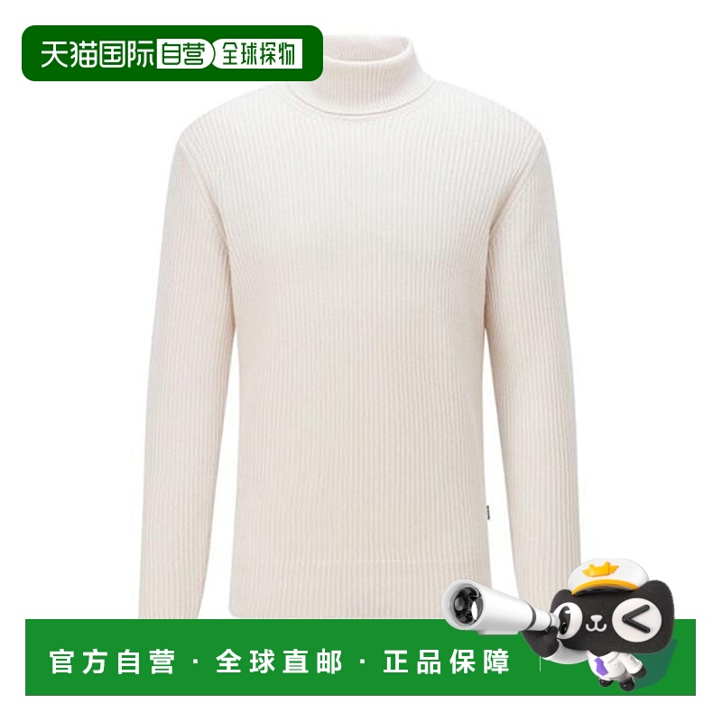 1h可退 香港直邮BOSS 波士 男士 Ullo 毛衣 white白色 舒适时尚