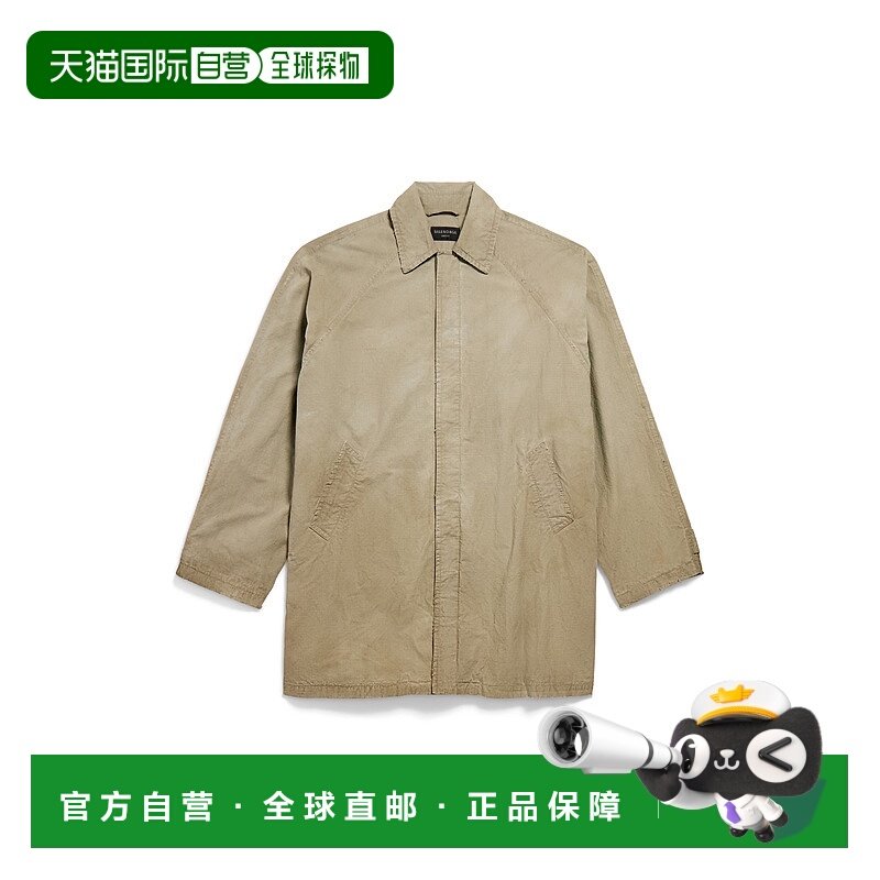 香港直邮Balenciaga 巴黎世家 男士 工装风衣深色浅褐色大衣 8310,男装,夹克,淘宝优惠券,粉丝福利购,淘宝优惠卷