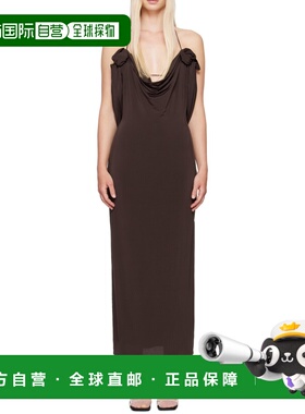 香港直邮Magda Butrym 垂领系带连衣裙 140724