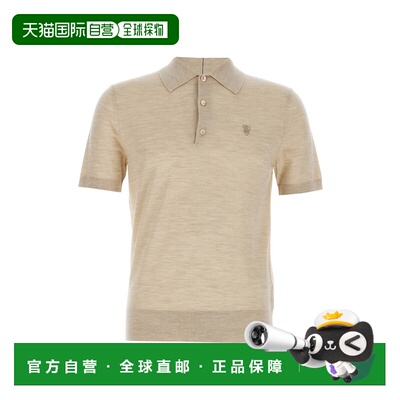 香港直邮Burberry 巴宝莉 男士 羊毛Polo衫 8103102NUTMEG博柏利