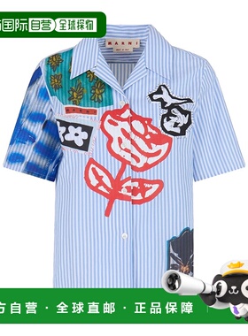 香港直邮Marni 刺绣短袖衬衫 CAMA0628SXUSCY28女装