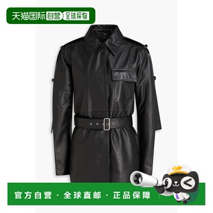 女士 香港直邮VICTORIA 贝克汉姆 维多利亚 束带皮革夹克 BECKHAM