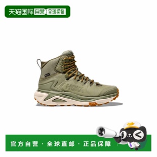 自营欧洲直邮Hoka Kaha男士海藻绿网布防水中帮徒步鞋