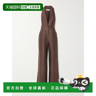 香港直邮ZIMMERMANN 女士 Alchemy 搭扣羊毛真丝混纺挂脖连衣裤 7