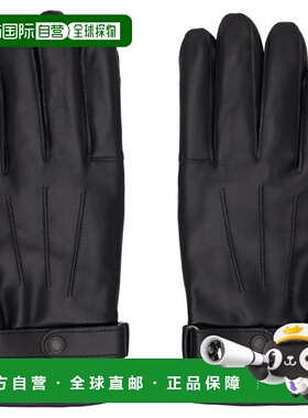 1h可退 香港直邮barbour 巴伯尔 男士 黑色 Burnished Leather Th