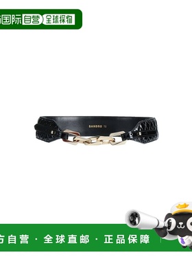香港直邮Sandro 女士 Regular 皮带 black黑色 舒适时尚