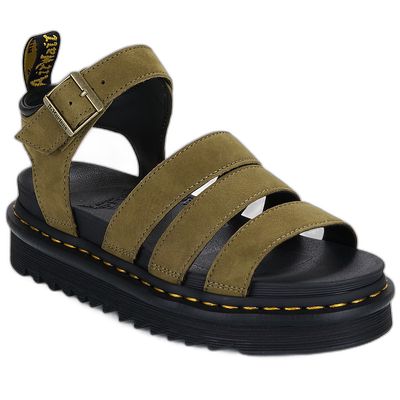 欧洲直邮Dr. Martens 女士 Blaire Muted Olive Tumbled Nubuck