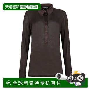 女士 汤姆 福特 TSJ620JEX1 真丝Polo衫 香港直邮Tom 1h可退 Ford