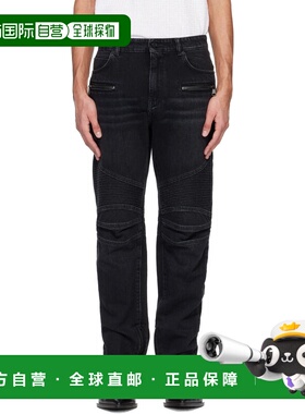 香港直邮Balmain 巴尔曼 男士 黑色 Vintage 牛仔裤 GH1MI105DG13