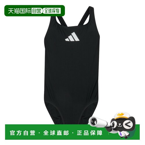 欧洲直邮adidas 女孩衣服 女士连体泳衣 黑色 冬天 3 BARS SOL ST