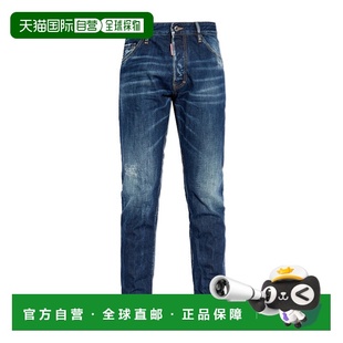 香港直邮Dsquared2 S74LB1677S30309 做旧破洞牛仔长裤