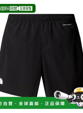 自营欧洲直邮THE NORTH FACE北面 SUMMIT男士黑色聚酯纤维抽绳短