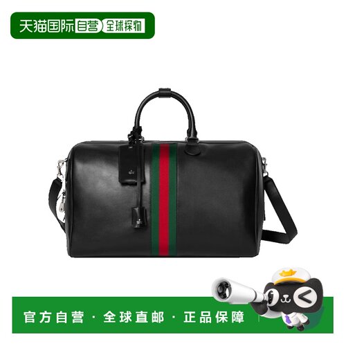 1h可退 香港直邮Gucci古驰Web Trademark男士行李包斜挎包单肩包
