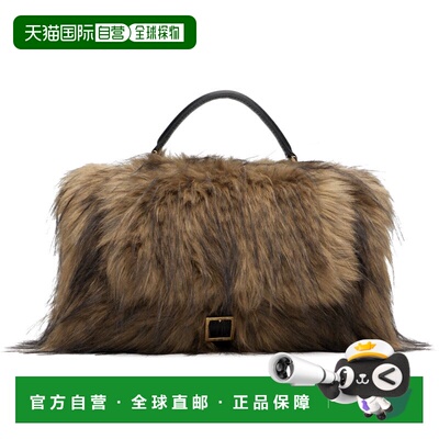 1h可退 香港直邮Sacai 女士 棕色 Faux-Fur Muff 手提包 2508255