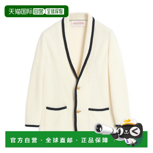 1h可退 香港直邮VALENTINO 男士夹克 VKE02TAR2RGY SS2025 白色