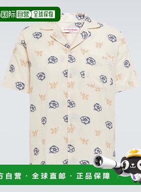 香港直邮Orlebar Brown 男士 Marne fil-coupe 保龄球衬衫