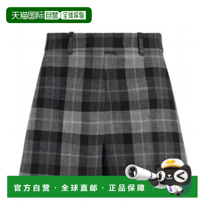 香港直邮DIOR 迪奥 女士 格纹短裤 511P13A1640 grey灰色 舒适时
